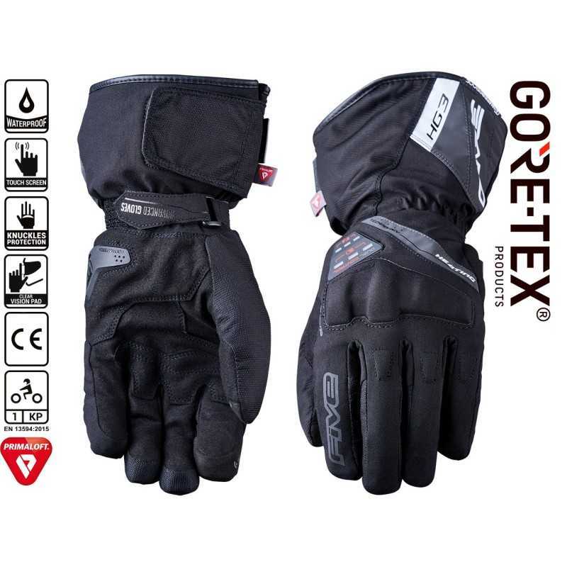 Gants chauffants en cuir pour moto – Boutique N°1 de vêtement chauffant