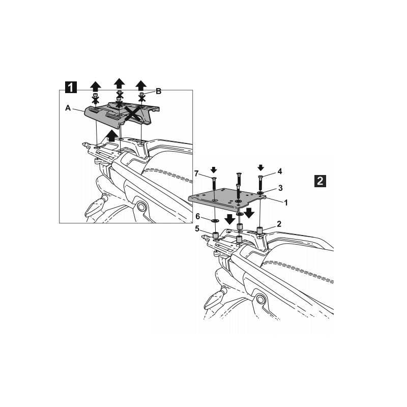 Porte bagage SHAD COMT81ST - CFMOTO 800MT