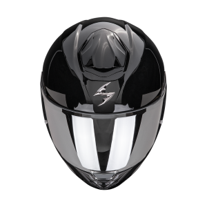 Vue avant Scorpion Exo-530 Air solid Noir brillant