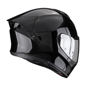 Vue arrière Scorpion Exo-530 Air solid Noir brillant
