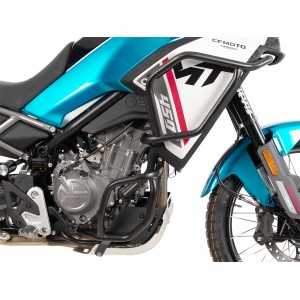 vue droite Crash bar haut noir Hepco & Becker pour CFMOTO 450MT